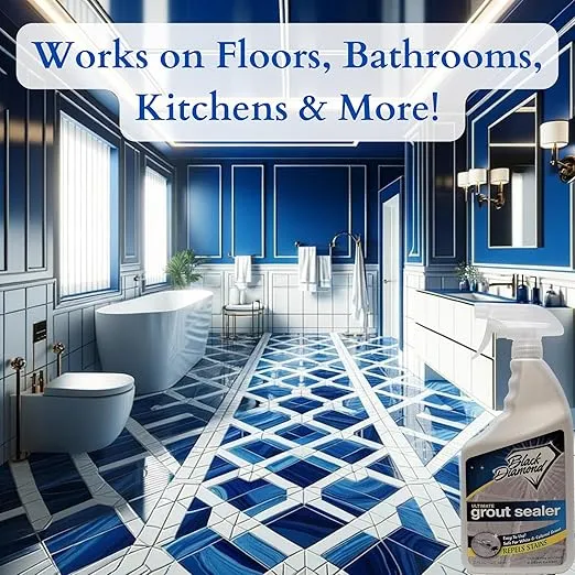 Black Diamond Stoneworks ultimate grout sealer: stain sealant protector for tile, marble, floors, showers and countertops.