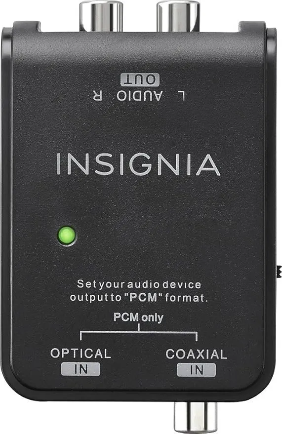Insignia Optical/Coaxial Digital-to-Analog Converter - Black