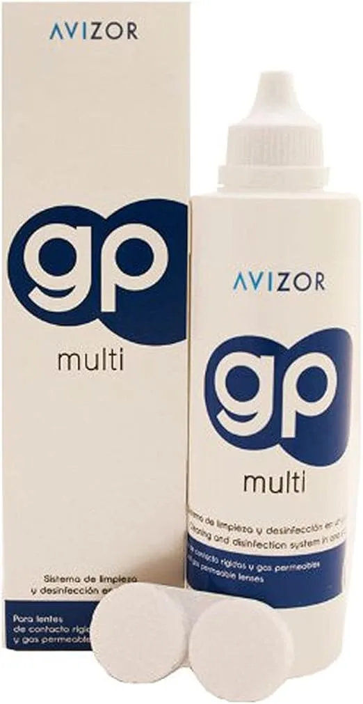 Avizor GP Multi Contact Lens Solution for Rigid and Gas- Permeable Contact Lenses (240Ml)