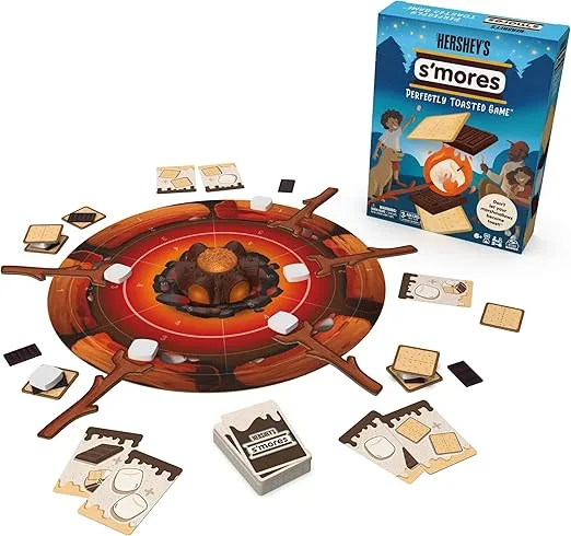 Hershey’S S’Mores Perfectly Toasted Game by Spin Master Games, Kids Toys & Kids Games & Camping Games, Board Games for Family Night, for Kids Ages 6+