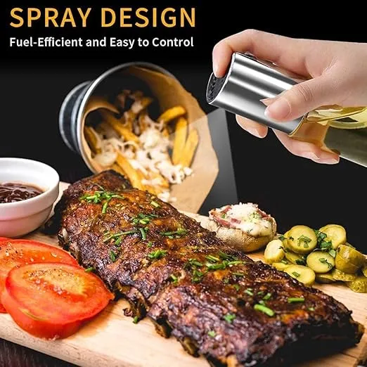 Oil Sprayer for Cooking, Olive Oil Sprayer Mister, 100ml Olive Oil Spray Bottle, Olive Oil Spray for Salad, BBQ, Kitchen Baking, Roasting