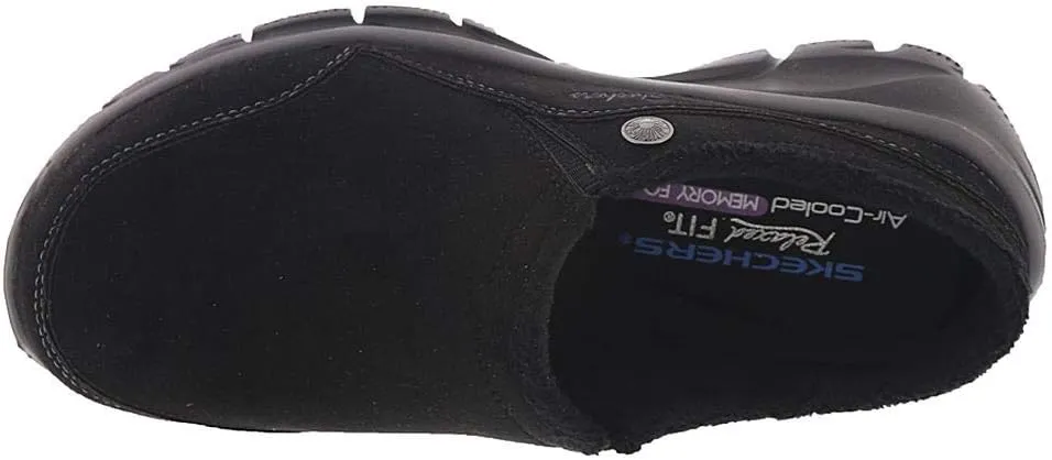 Skechers Women's Easy Going-Latte-Twin Gore Slip-on Open Back Mule