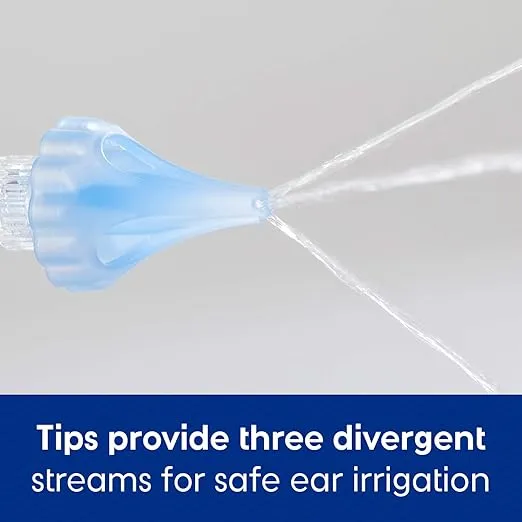 Bionix - OtoClear Aquabot Ear Irrigation Kit, Comfortable, Easy-to-Use, for Safe Earwax Removal, Ideal for Healthcare Providers, Soft & Flexible (22-Piece Set)