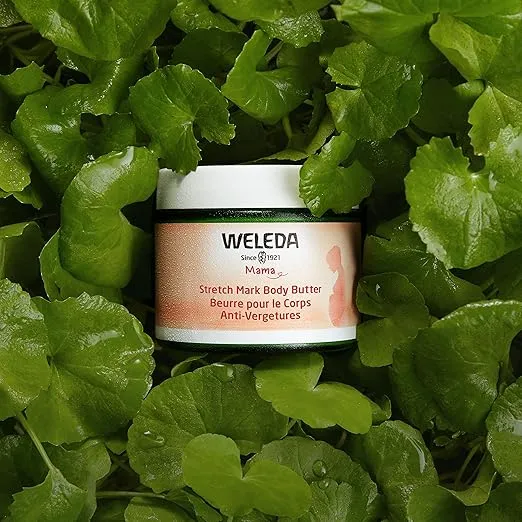 Weleda Stretch Mark Body Butter Prevention Cream, Vegan-Friendly