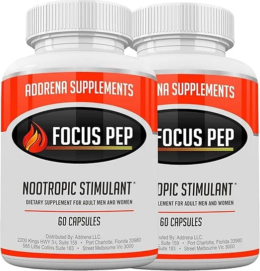 2 Pack- Over The Counter Stimulants to Speed Up Naturally: Study Alternative and Best Energy Supplements for Nootropic Brain Boosting, 120 Pills