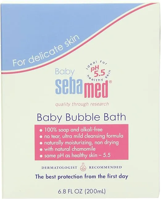 Sebamed Baby Bubble Bath 6.8 Fluid Ounces - Best for Baby's Sensitive Skin - Eczema - Psoriasis