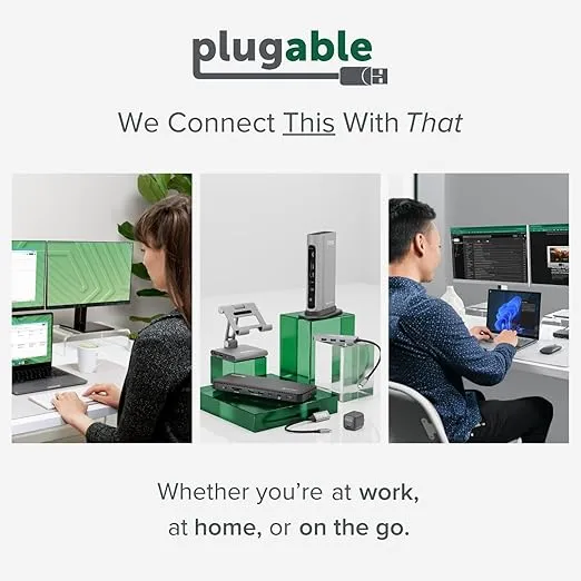 Plugable USB 3.0 Transfer Cable, Unlimited Use, Transfer Data Between 2 Windows PC's, Compatible with Windows 11, 10, 8.1, 8, 7, Vista, XP, Bravura Easy Computer Sync Software Included