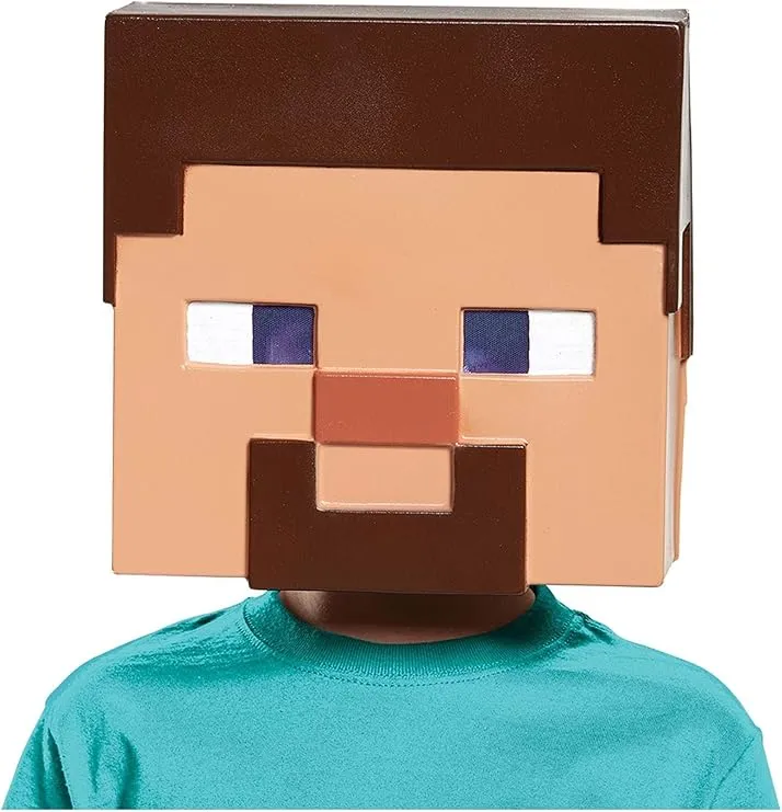 Disguise Kids Minecraft Steve Vacuform Mask Standard, Natural