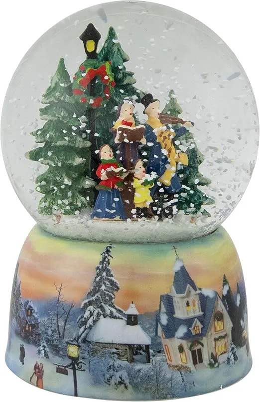 Northlight Christmas Carolers Winter Scene Musical Snow Globe - 6"