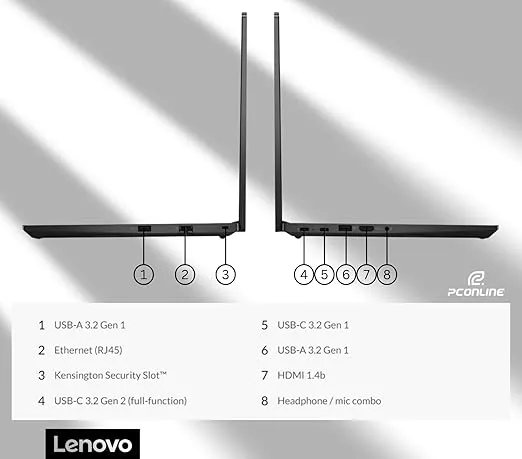 Lenovo ThinkPad E14 Gen 5 Business Laptop, 14" FHD+ Display, AMD Ryzen 7 7730U (Beat i7-1255U), 40GB RAM, 1TB SSD, FP Reader, Backlit Keyboard, HDMI, RJ45, Wi-Fi 6, Windows 11 Pro, Black