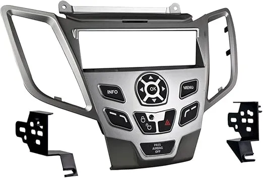 Metra 99-5825S Single DIN Dash Installation Kit for 2010-Up Ford Fiesta Vehicles (Silver)