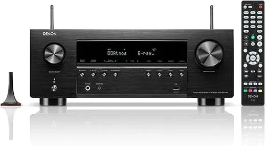 Denon AVRS970H 7.2 Channel AV Receiver with DTS Virtual:X and Dolby Atmos with 4 Year Amber Protection Plan (2022)