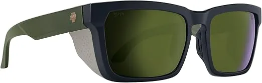 SPY Optic Helm Tech, Full Cover Square Sunglasses, Color and Contrast Enhancing Lenses