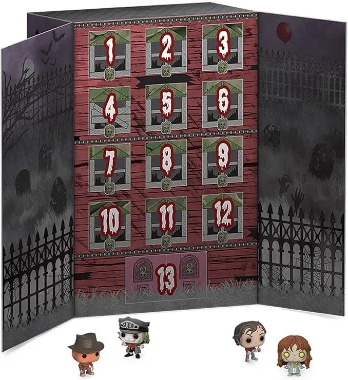 Funko Advent Calendar: 13 Day Spooky Halloween Countdown,Calendar - 13 Pocket Pop! Horror Franchise Vinyl Figures