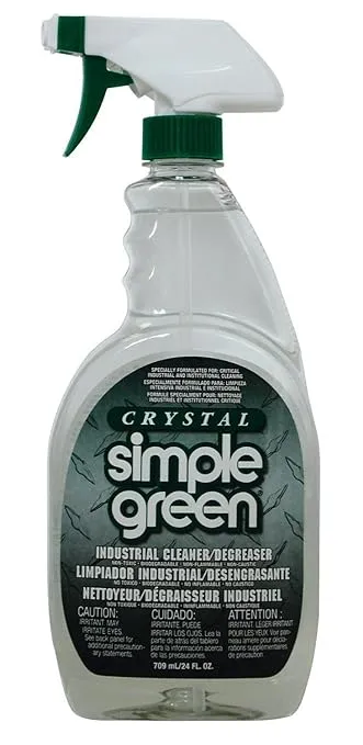 Simple Green 0610001219024 Crystal Industrial Cleaner and Degreaser in Trigger Spray Bottles (Pack of 12)