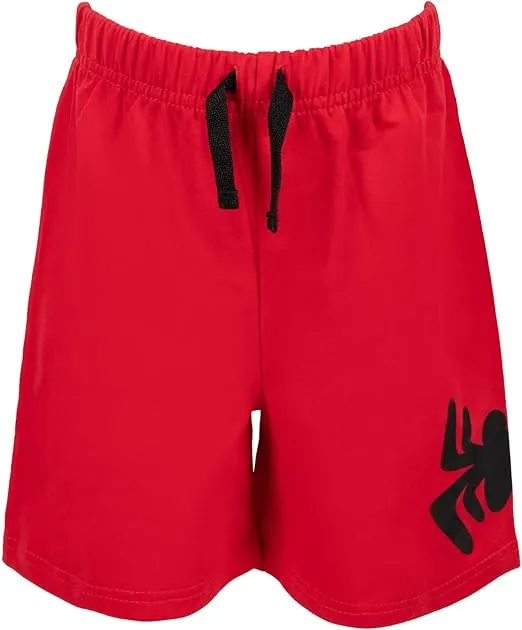 Marvel Avengers Spider-Man 3 Piece Outfit Set: T-Shirt Tank Top Shorts