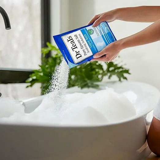 Dr Teal's Pure Epsom Magnesium Salt Soak, Vapor Bath with Menthol, Camphor & Essential Oils, 2 lbs (Pack of 3)