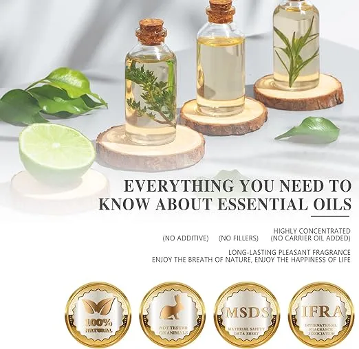 Vanilla Essential Oil 100ml, MAYJAM Premium Essential Oils for Aromatherapy, Diffuser, Soap Making, Candle Making, Large Bottle Vanilla Oil with Gift Box(3.38fl.oz)