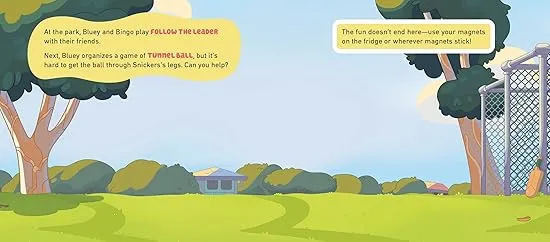Bluey: Let's Play Outside!: A Magnet Book