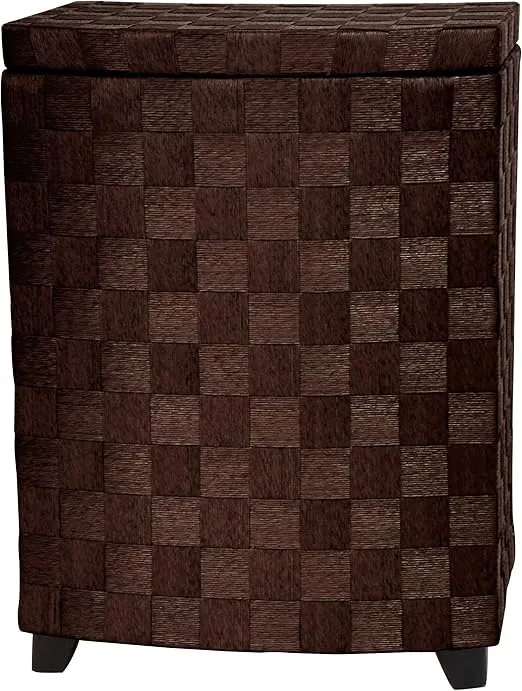 Red Lantern 27" Natural Fiber Laundry Mocha Hamper