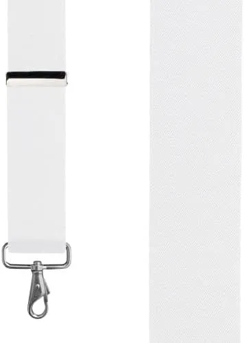 Classic Suspenders - 2-Inch Wide Elastic - X-Back - Trigger Snap - 11 Colors & 4 Sizes Including Big & Tall