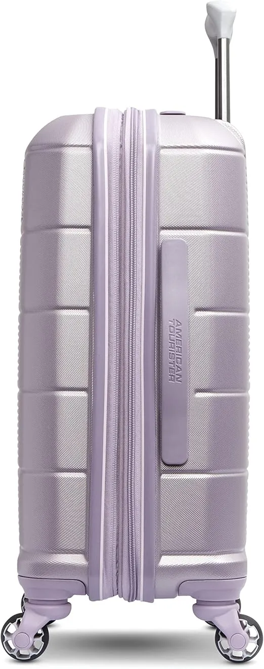 American Tourister Stratum 2.0 Expandable Hardside Luggage with Spinner Wheels, Purple Haze, Carry-on