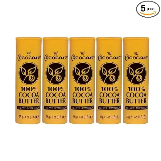 Cococare Coco Cocoa Butter Stick, Stock 100% (1 oz, 5 ct)
