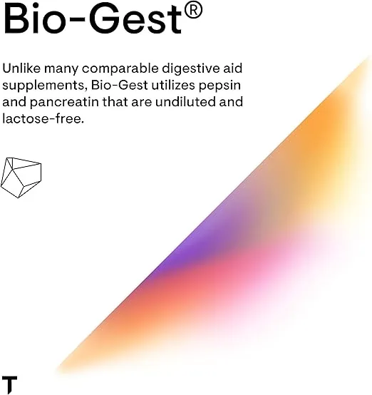 THORNE Advanced Digestive Enzymes (Formerly Bio-Gest) - Blend of Digestive Enzymes to Aid Digestion - Gut Health Support with Pepsin, Ox Bile, Pancreatin - 180 Capsules - 90 Servings