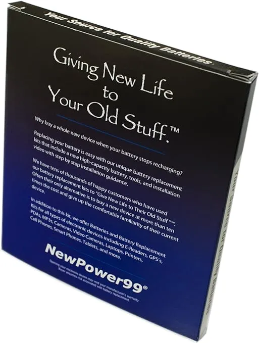 NewPower99 Battery Replacement Kit for Google Nexus 10 with Tools, Video Instructions and Long Life Battery
