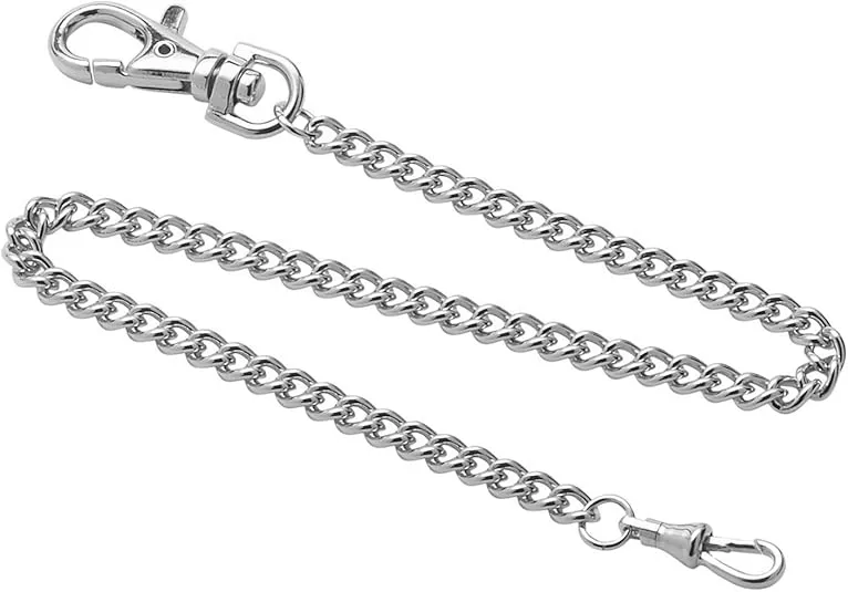 Gotham Stainless Steel 14 Inch Pocket Watch Chain # GWCSTCHAIN