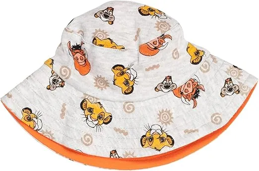 Disney Lion King Mickey Mouse Winnie the Pooh Jack Skellington Lilo & Stitch Baby Romper & Bucket Sun Hat Newborn to Infant