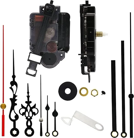 Original Youngtown 12888 Pendulum Type Movement Step Clock Accessory Quartz DIY Movement Kits,9.5mm (3/8 Inch) Maximum Dial Thickness, 17mm (43/64 Inch) Total Shaft Length.