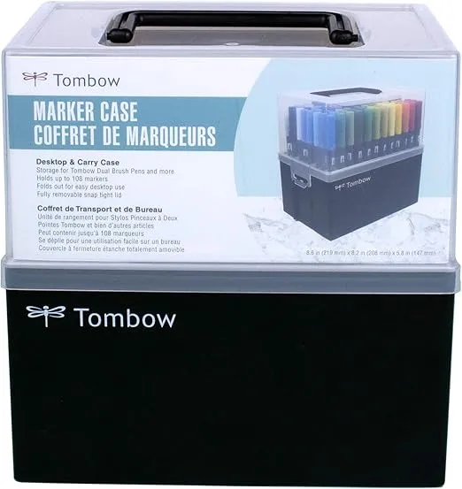 Tombow 56178 Marker Case. Easily Stores and Organizes 108 of Your Favorite Tombow Products