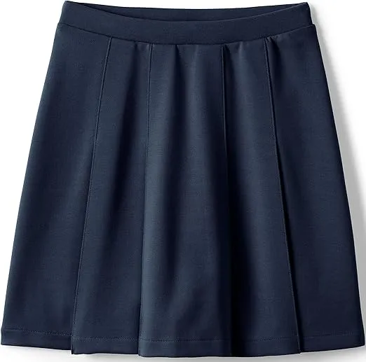 Lands' End School Uniform Girls Ponte Pleat Skirt