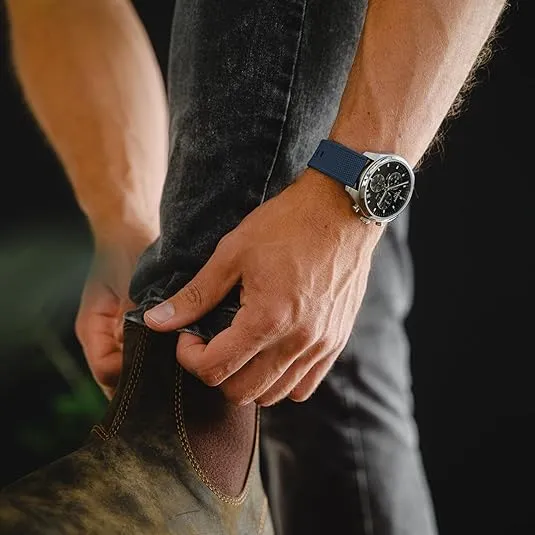 BARTON Elite Silicone Watch Bands - Quick Release - Choose Strap Color & Buckle Color (Stainless Steel, Black PVD or Gunmetal Grey) - 18mm, 20mm, 22mm & 24mm Watch Straps