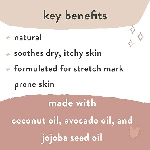 The Honest Company Honest Mama Hydrating and Soothing Glow On Body + Belly Oil | Plant-Based, Hypoallergenic, Fragrance-Free | 4.2 fl oz