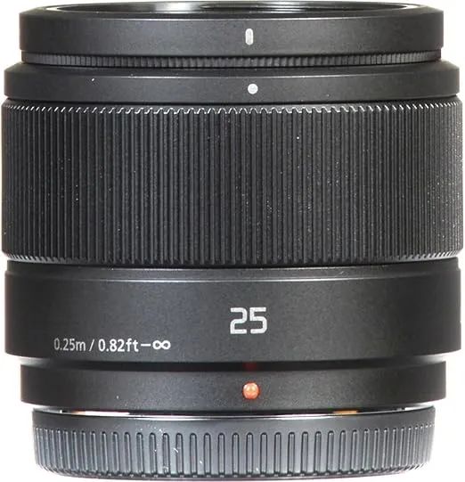 Panasonic LUMIX G Lens, 25mm, F1.7 ASPH, Mirrorless Micro Four Thirds, H-H025K (USA Black)