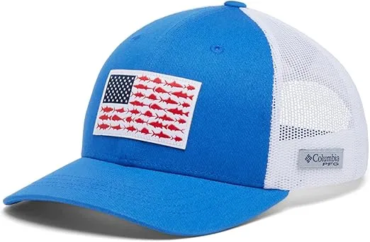 Columbia Unisex Kid's PFG Fish Flag Snap Back