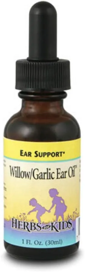 Herbs for Kids Willow/Garlic Ear Oil, Unscented (Btl-Glass) | 1oz