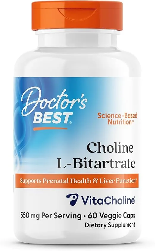 Doctor's Best Choline Bitartrate w/VitaCholine 550mg