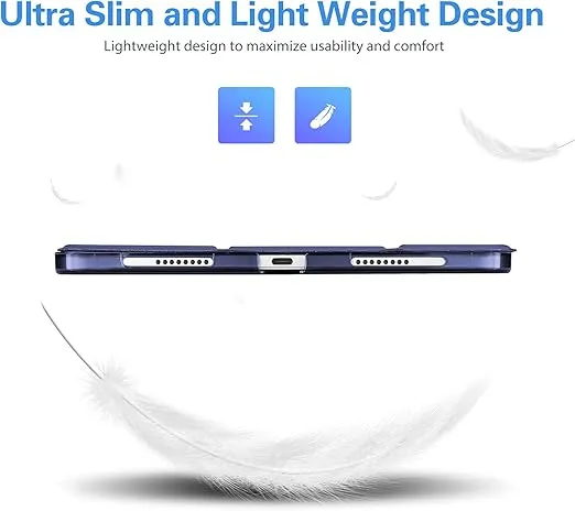 ProCase Cover for iPad Pro 11 Inch Case 2022/2021/2020/2018, Slim Stand Hard Back Shell Smart Cover for iPad Pro 11 Inch 4th Generation 2022 / 3rd Gen 2021/ 2nd Gen 2020 / 1st Gen 2018 -Navy