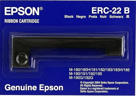 Epson BLACK RIBBON CASSETTE FOR 180/ ( ERC-22B )