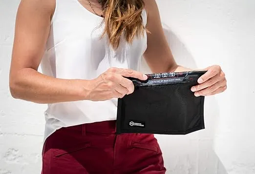 Mission Darkness Non-Window Faraday Bag for Phones // Signal Blocking Faraday Cage Prevents Hacking Tracking Spying, Device Shielding for Law Enforcement Military Digital Forensics, EMP CME Protection