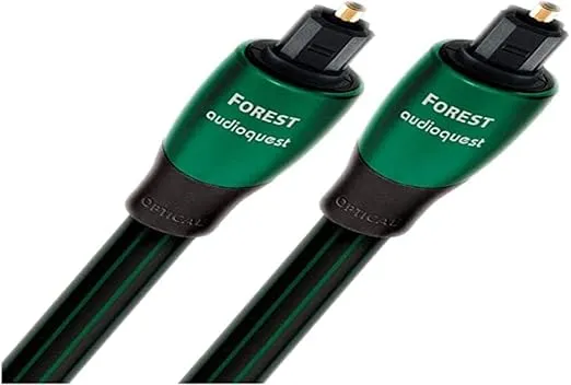 AudioQuest Forest Toslink Fiber Optic Digital Audio Cable - 2.46 ft. (.75m) Green