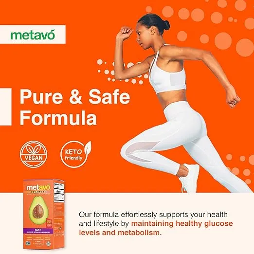 Advanced GLP-1 Metabolism Support – Boost Metabolism, Manage Glucose Spikes, & Enhance Energy – 90 Easy to Swallow Capsules