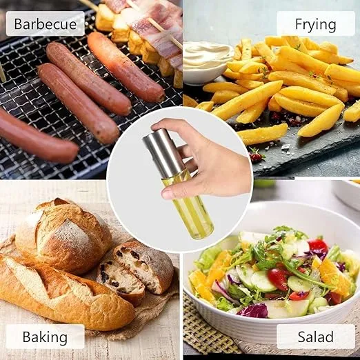 Oil Sprayer for Cooking| Oil Spray Bottle| Olive Oil Sprayer Mister, 100ml Olive Oil Spray Bottle, Olive Oil Spray for Salad, BBQ, Kitchen Baking, Roasting