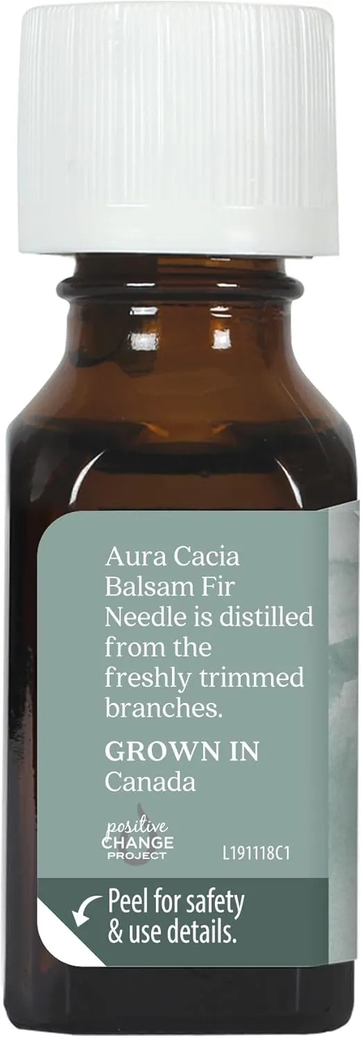 Aura Cacia Balsam Fir Needle Essential Oil | GC/MS Tested for Purity | 15ml (0.5 fl. oz.)