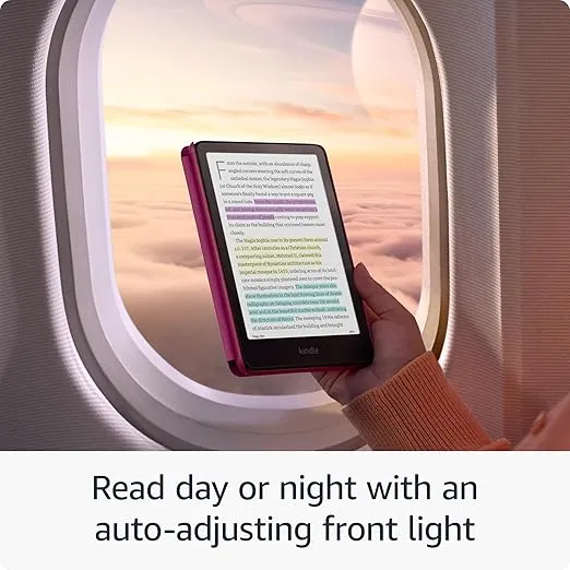 Introducing Amazon Kindle Colorsoft Signature Edition (32 GB) – With color display, auto-adjusting front light, wireless charging, and long battery life - Metallic Black