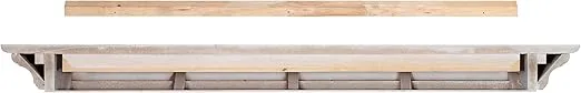 Pearl Mantels 618-72 Crestwood Mantel Shelf, 72-Inch, White