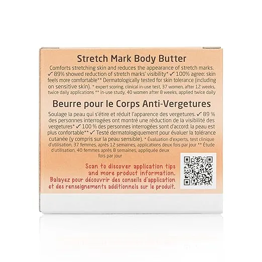 Weleda Stretch Mark Body Butter Prevention Cream, Vegan-Friendly